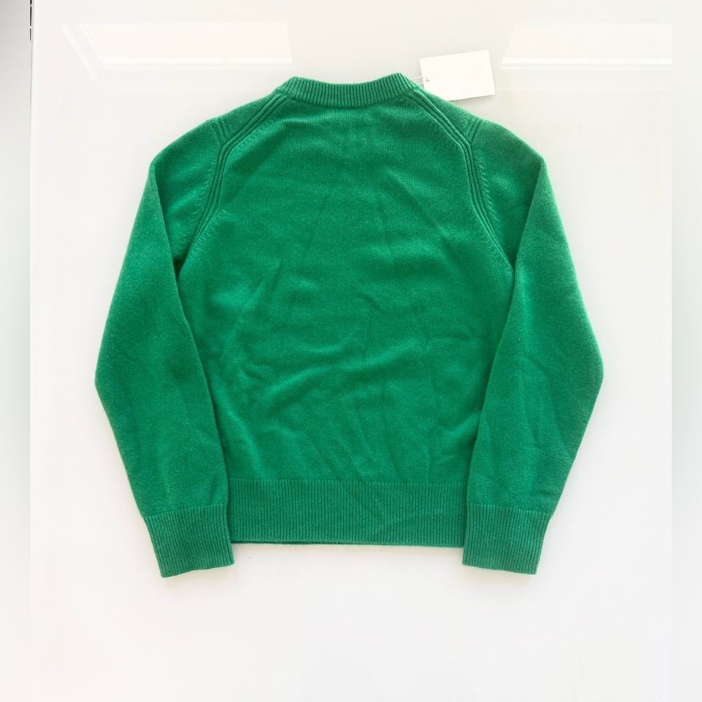 NWT! COS 100% CASHMERE crew neck pullover SWEATER in green Sz Xs - Picture 6 of 12